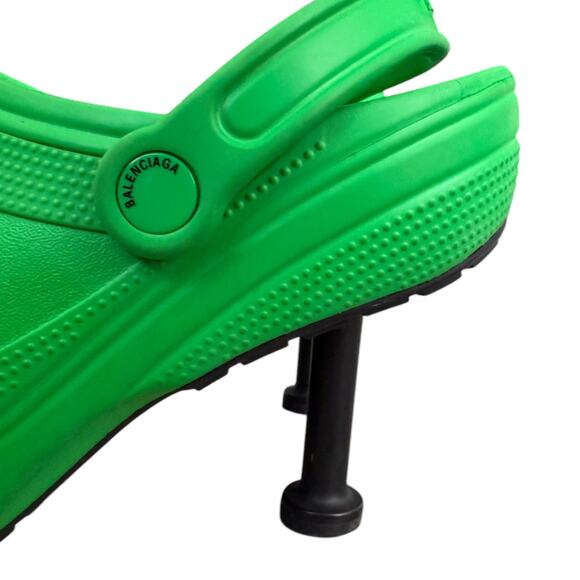 Balenciaga Rubber Crocs Madame in Grass Green sz 41 - Picture 4 of 7